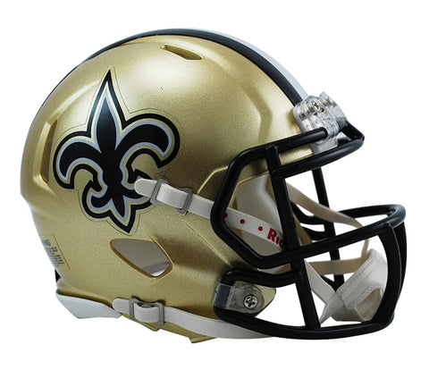 New Orleans Saints Mini Football Helmet Riddell Speed - NFL Mini Helm