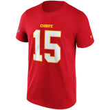 Patrick Mahomes #15 Player T-Shirt Kansas City Chiefs NFL Name & Number T-Shirt Fanatics NFL